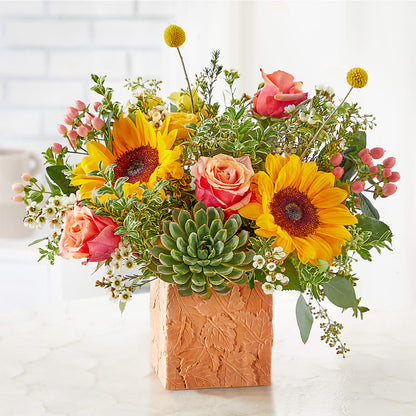 Sunflower Season Bouquet –  Forever Flowers, Fords NJ