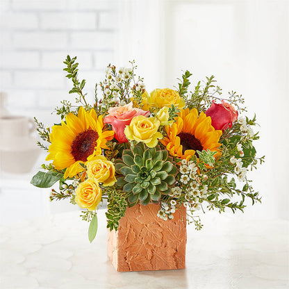 Sunflower Season Bouquet –  Forever Flowers, Fords NJ