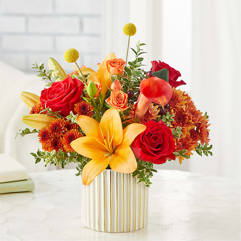 Scarlet Skies Bouquet –  Forever Flowers, Fords NJ