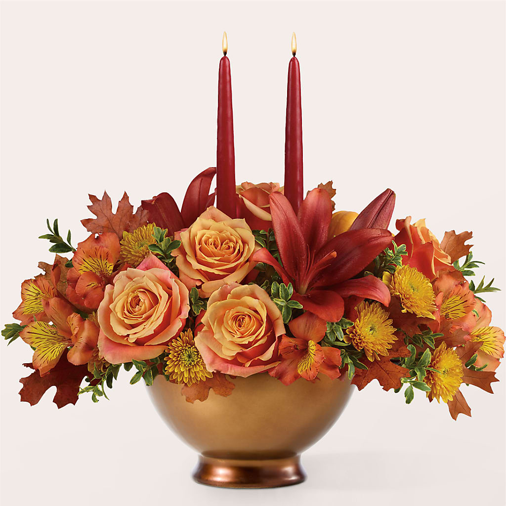 Harvest Table Centerpiece –  Forever Flowers, Fords NJ