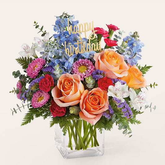 Birthday Bash Bouquet –  Forever Flowers, Fords NJ