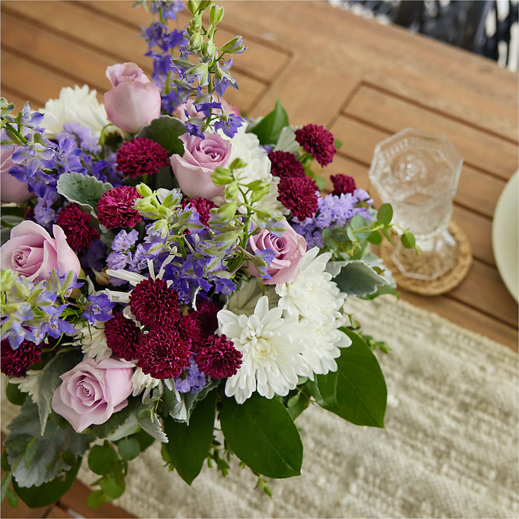 Violet Frost Bouquet –  Forever Flowers, Fords NJ