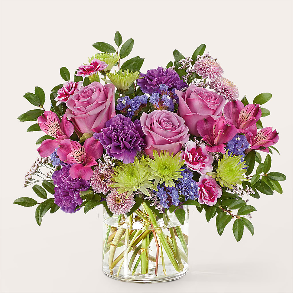 Glass Half Full Bouquet –  Forever Flowers, Fords NJ