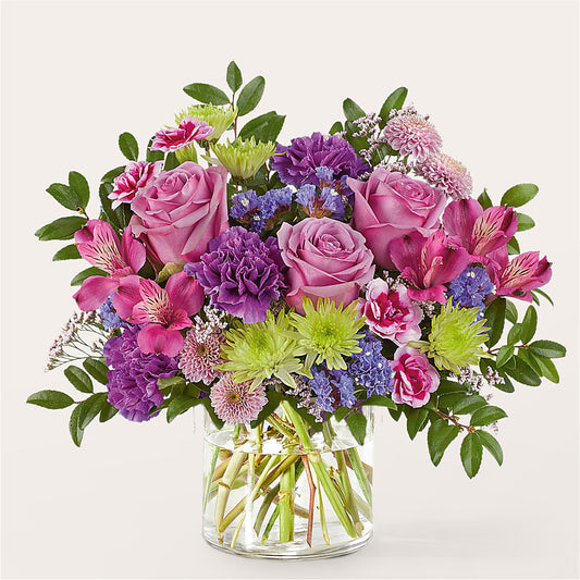 Glass Half Full Bouquet –  Forever Flowers, Fords NJ