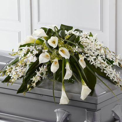 Angel Wings Casket Spray –  Forever Flowers, Fords NJ