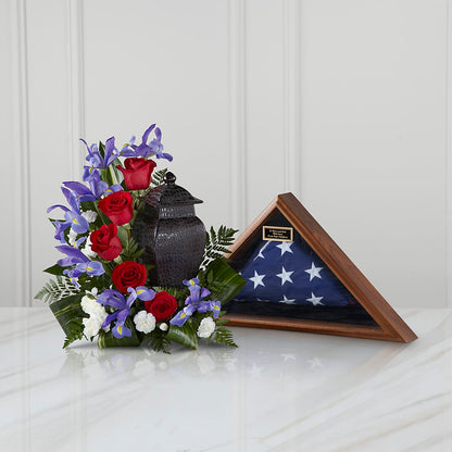 Patriotic Tribute Arrangement –  Forever Flowers, Fords NJ