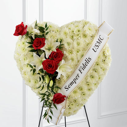 Heartfelt Hero Standing Heart –  Forever Flowers, Fords NJ