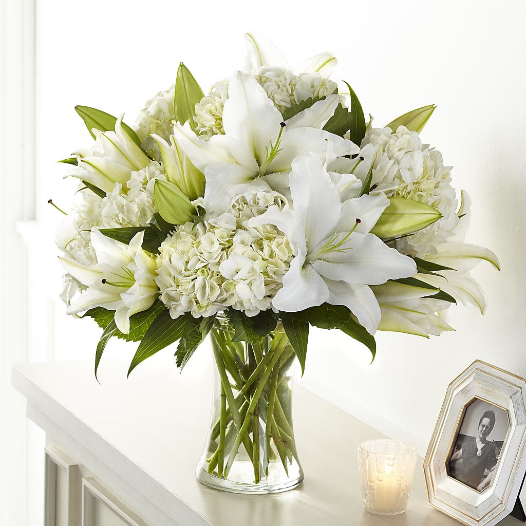 forever lily flower Compassionate Lily Bouquet
