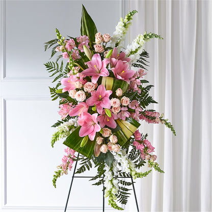 Elegant Embrace Standing Spray –  Forever Flowers, Fords NJ