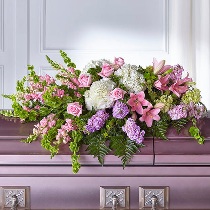 Life's Gratitude Casket Spray –  Forever Flowers, Fords NJ
