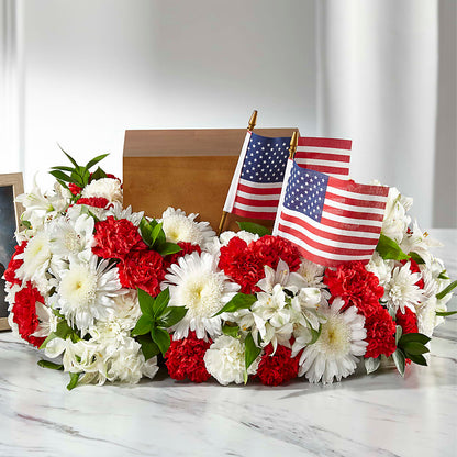 Spirit of Patriotism Cremation Adornment –  Forever Flowers, Fords NJ