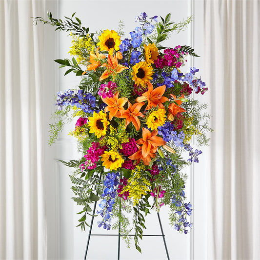 Sunlit Memories Standing Spray (Standard) –  Forever Flowers, Fords NJ