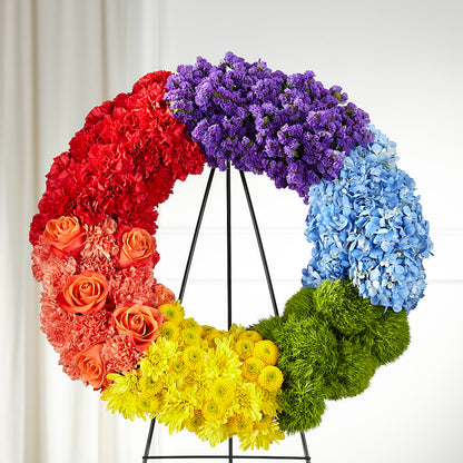 Circle of Love Wreath –  Forever Flowers, Fords NJ