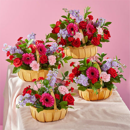 Pink Picnic Basket –  Forever Flowers, Fords NJ
