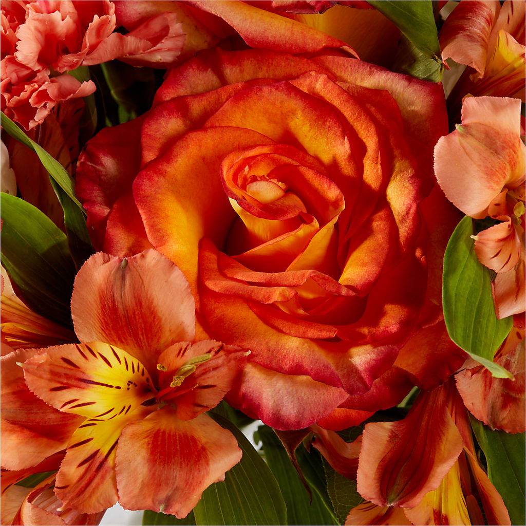 Apricot Glow Bouquet –  Forever Flowers, Fords NJ