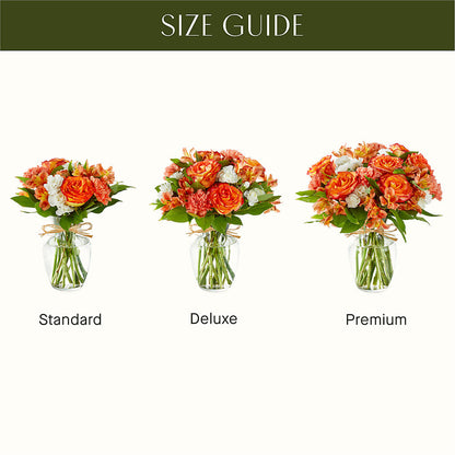 Apricot Glow Bouquet –  Forever Flowers, Fords NJ