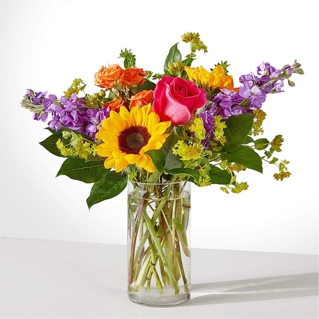 Vibrant Greetings Bouquet –  Forever Flowers, Fords NJ