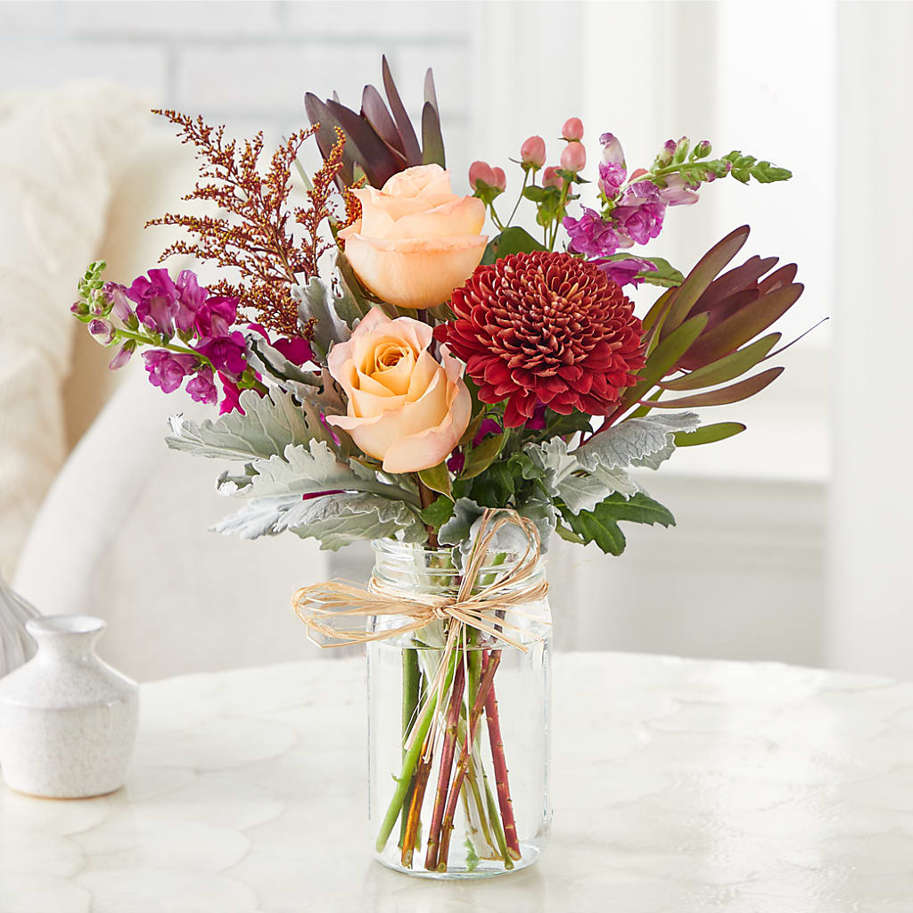 Moody Hues Bouquet –  Forever Flowers, Fords NJ