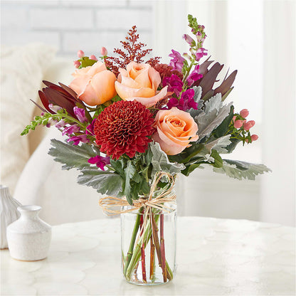 Moody Hues Bouquet –  Forever Flowers, Fords NJ
