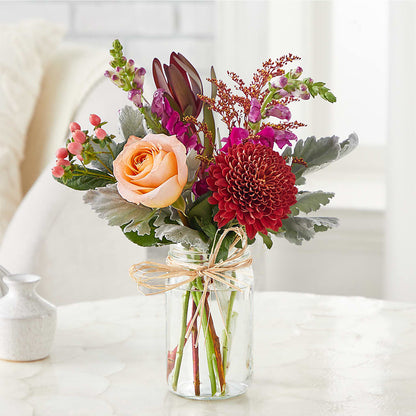 Moody Hues Bouquet –  Forever Flowers, Fords NJ