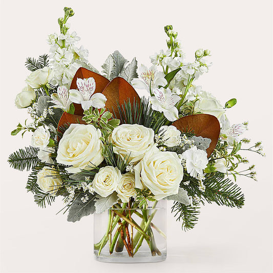 Fresh Snowfall Bouquet –  Forever Flowers, Fords NJ