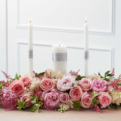 Worldwide Romance Unity Candle Arrangement –  Forever Flowers, Fords NJ