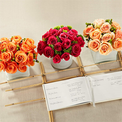 Dawn Rose Centerpiece –  Forever Flowers, Fords NJ