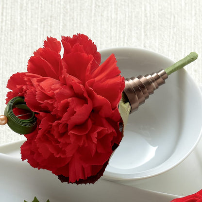 Red Carnation Boutonniere –  Forever Flowers, Fords NJ