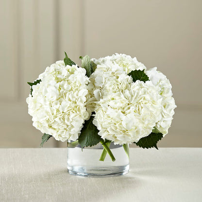 White Hydrangea Bouquet –  Forever Flowers, Fords NJ